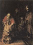 REMBRANDT Harmenszoon van Rijn The Return of the Prodigal son china oil painting reproduction